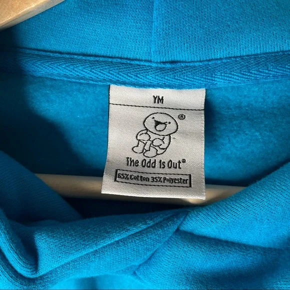 The Odd 1s Out Blue Hoodie Sweatshirt James Drawstring Kids Medium YouTube Merch - Picture 6 of 7